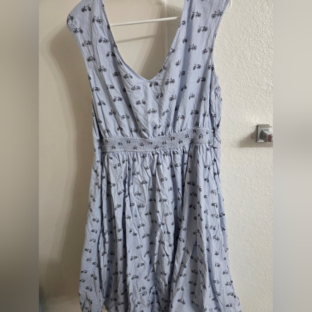 Eshakti Bicycle Print Fit And Flare Dress - Picture 2 of 5